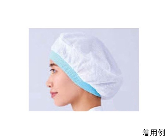 ワコウ ネットバンドキャップ ブルー C1400-1 1枚（ご注文単位1枚）【直送品】