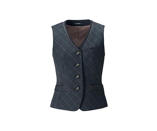 ボンマックス トラッドパターンチェックベストグレイ1265A9号 HW1265A-32-9 1着（ご注文単位1着）【直送品】