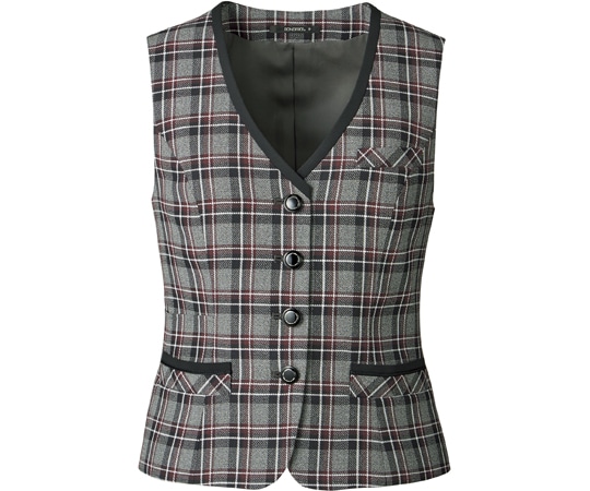 ボンマックス ベスト モノトーン×ボルドー 19G AV1282-33 19G 1枚（ご注文単位1枚）【直送品】