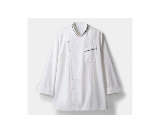 住商モンブラン コックコート 兼用 長袖 白/黒 M 6-1061 1枚（ご注文単位1枚）【直送品】