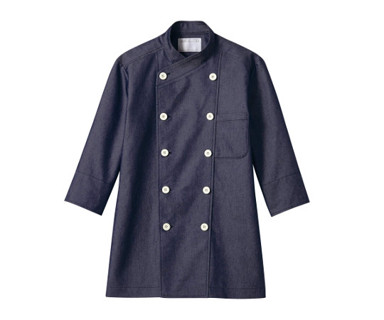 住商モンブラン コックコート 兼用 7分袖 ネイビー SS 6-1101 1枚（ご注文単位1枚）【直送品】