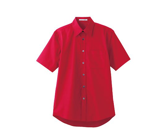 FACE ブロードレギュラーカラー半袖シャツ レッド LL FB4527U-3 LL 1枚（ご注文単位1枚）【直送品】