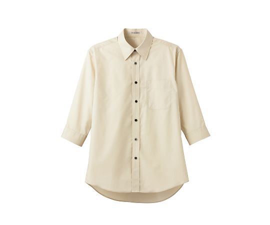 FACE ブロードレギュラーカラー七分袖シャツ ベージュ S FB4528U-1 S 1枚（ご注文単位1枚）【直送品】