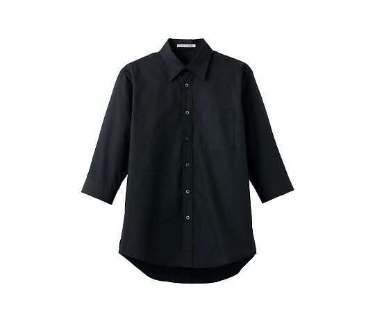 FACE ブロードレギュラーカラー七分袖シャツ ブラック SS FB4528U-16 SS 1枚（ご注文単位1枚）【直送品】