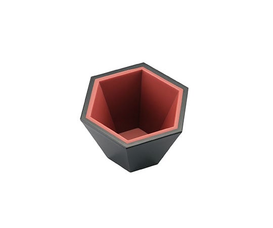 たかもり 六方美心(六角さかずき) 内朱外黒 447089 1個（ご注文単位1個）【直送品】