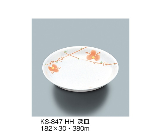 三信化工 深皿 初花 KS-847_HH 1個（ご注文単位1個）【直送品】