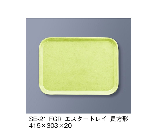 三信化工 エスタートレイ長方形 ファンタジックグリーン SE-21_FGR 1個（ご注文単位1個）【直送品】