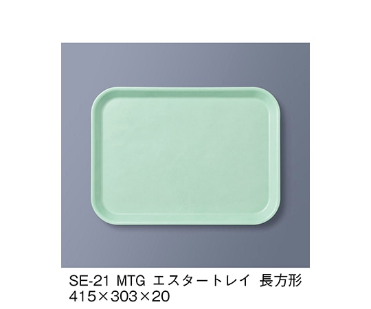 三信化工 エスタートレイ長方形 ミントグリーン SE-21_MTG 1個（ご注文単位1個）【直送品】
