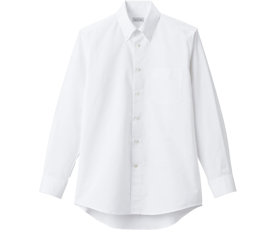 ボンマックス メンズボタンダウン長袖シャツ ホワイト LL FB5049M-15 LL 1枚（ご注文単位1枚）【直送品】