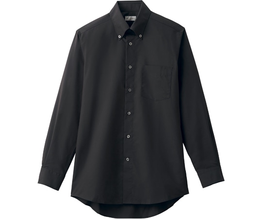 ボンマックス メンズボタンダウン長袖シャツ ブラック L FB5049M-16 L 1枚（ご注文単位1枚）【直送品】