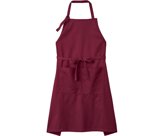 ボンマックス 胸当てエプロン ワイン FK7181-3 1枚（ご注文単位1枚）【直送品】