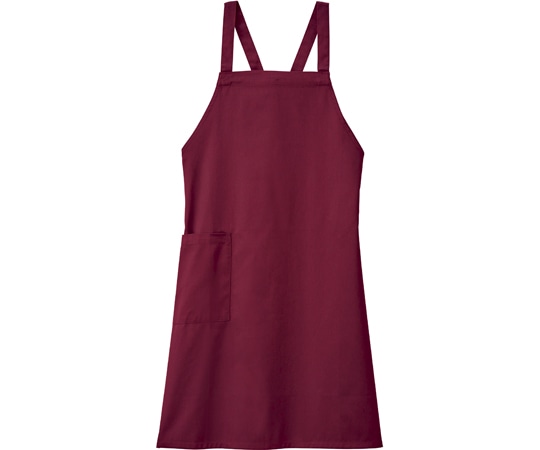 ボンマックス 胸当てエプロン ワイン FK7182-3 1枚（ご注文単位1枚）【直送品】