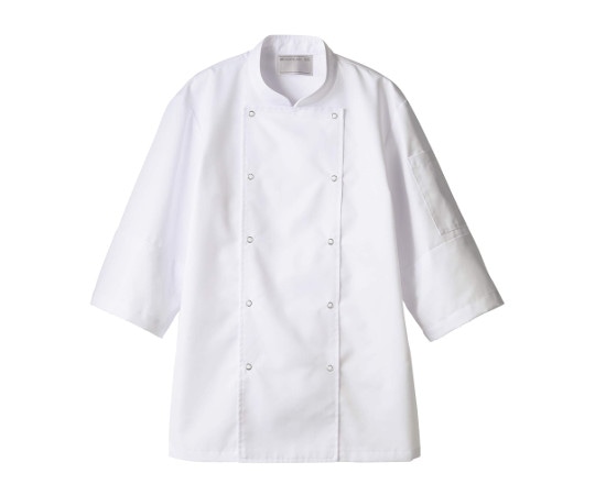 住商モンブラン コックコート 兼用 7分袖 白 袖ネット M 6-441 1枚（ご注文単位1枚）【直送品】