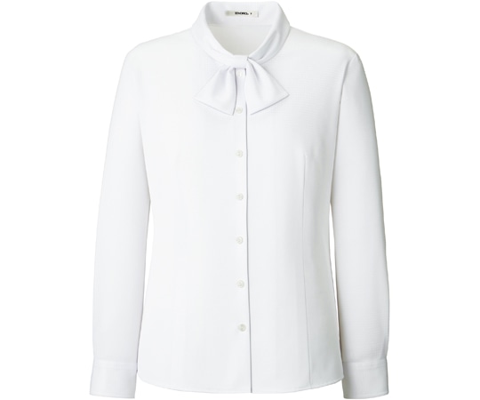 ボンマックス 長袖ブラウス ホワイト 15G RB4172-15 15G 1枚（ご注文単位1枚）【直送品】