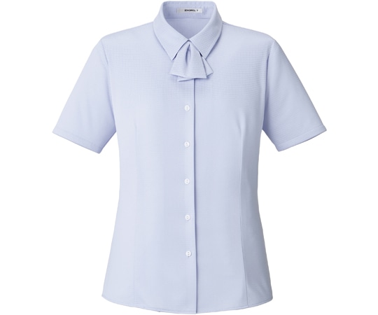 ボンマックス 半袖ブラウス ブルー 13G RB4565-6 13G 1枚（ご注文単位1枚）【直送品】