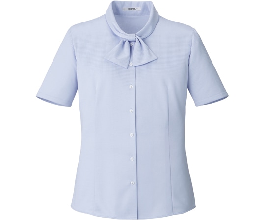 ボンマックス 半袖ブラウス ブルー 13G RB4566-6 13G 1枚（ご注文単位1枚）【直送品】