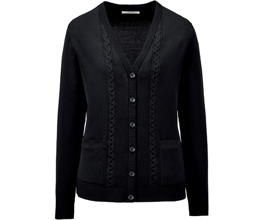 ボンマックス カーディガン ブラック L KK7124-16 L 1枚（ご注文単位1枚）【直送品】