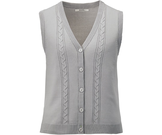 ボンマックス ニットベスト グレイ L KK7125-2 L 1枚(ご注文単位1枚)【直送品】