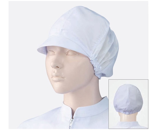 KAZEN 女子帽子(6枚ハギ・メッシュ) 白 フリー 482-32 フリー 1組（ご注文単位1組）【直送品】