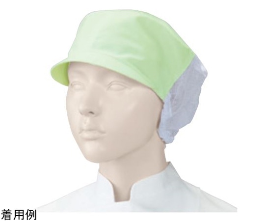 KAZEN ネット付キャップ2枚 ミントグリーン フリー APK484-2 フリー 1組（ご注文単位1組）【直送品】