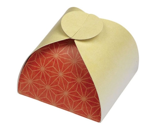 ヤマニパッケージ 軽食用 包み小箱 和衣 黄赤 500枚 19-119YR 1ケース(ご注文単位1ケース)【直送品】