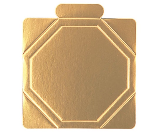 ヤマニパッケージ ケーキ箱 デコ6号用 金台紙 100枚 DE-202X 1ケース（ご注文単位1ケース）【直送品】