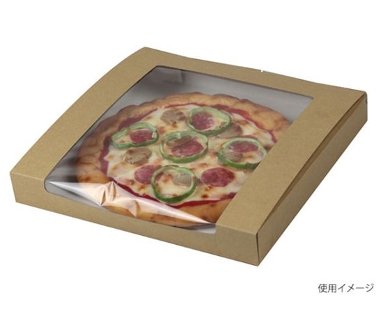 ヤマニパッケージ ピザ箱 ミエルピザ箱 10インチ クラフト 200枚 10-371 1ケース(ご注文単位1ケース)【直送品】