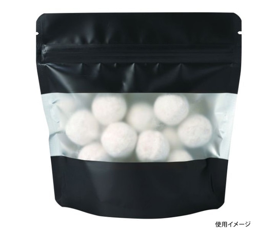 ヤマニパッケージ コーヒー用袋 アルミスタンドチャック袋  S 窓付 マット黒 500枚 COT-878BL 1ケース(ご注文単位1ケース)【直送品】