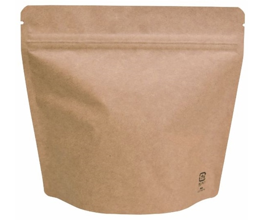 ヤマニパッケージ コーヒー用袋 アルミスタンドチャック袋 200g   茶クラフト V無 500枚 COT-821N 1ケース(ご注文単位1ケース)【直送品】