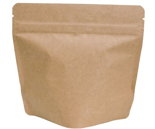 ヤマニパッケージ コーヒー用袋 アルミスタンドチャック袋 100g   茶クラフト V無 500枚 COT-841N 1ケース(ご注文単位1ケース)【直送品】