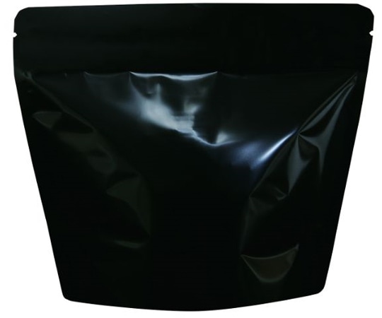 ヤマニパッケージ コーヒー用袋 スタンドチャック袋 200g 黒 インナーバルブ付 500枚 COT-852 1ケース(ご注文単位1ケース)【直送品】