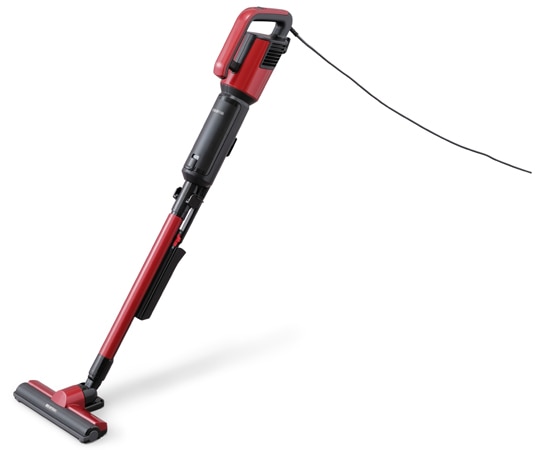 アイリスオーヤマ 極細軽量スティッククリーナー レッド IC-SBA6-R 1個(ご注文単位1個)【直送品】