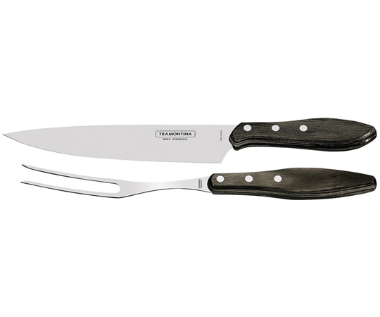 トラモンティーナ トラモンティーナ ポリウッド カービングフォーク&ナイフ ダーク 21198/960 1個(ご注文単位1個)【直送品】