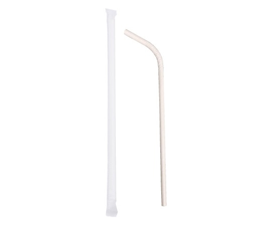 三和 曲がる紙ストロー(個包装)6000本入 SW064225-WM 1ケース(ご注文単位1ケース)【直送品】