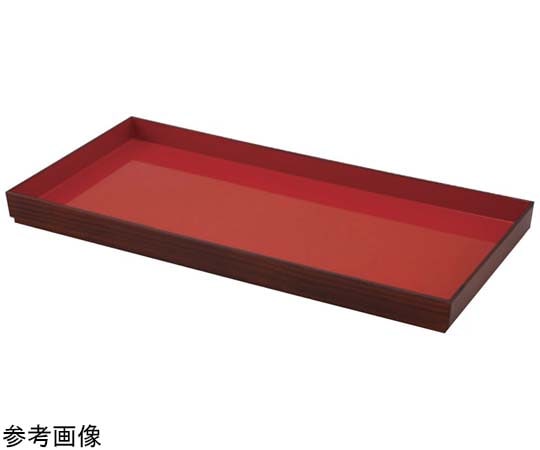 アズワン スクエアトレー 白木内朱 595×295×45mm P630 1個（ご注文単位1個）【直送品】
