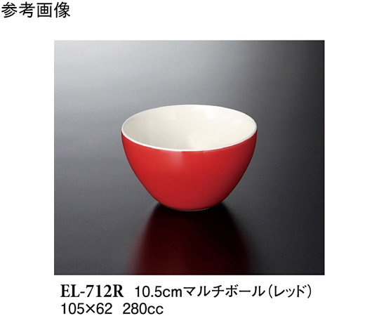 スリーライン 10.5cm マルチボール レッド 5個入 EL-712R 1袋（ご注文単位1袋）【直送品】