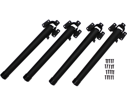 和気産業 ローテーブル折畳脚 マル マットブラック 1セット(4個入) AK-304 1セット（ご注文単位1セット）【直送品】