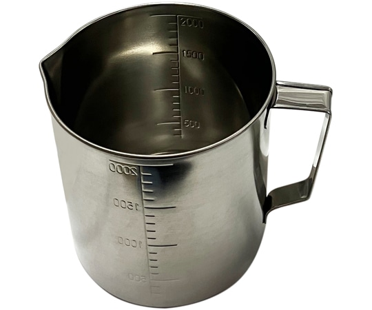 WIZ'A(アークランドサカモト) ステンレス製口付計量カップ 2L 0173 1個（ご注文単位1個）【直送品】