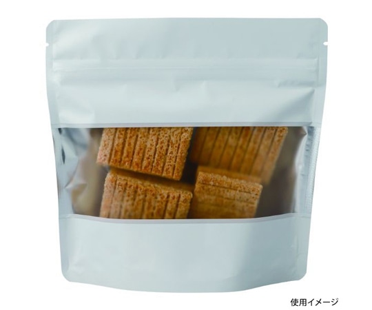 ヤマニパッケージ コーヒー用袋 アルミスタンドチャック袋  M 窓付 マット白 500枚 COT-879W 1ケース(ご注文単位1ケース)【直送品】