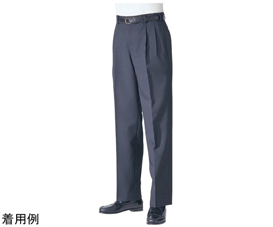 アズワン スラックス[男](ブラック)ウエスト88cm AS-802 88cm 1枚（ご注文単位1枚）【直送品】