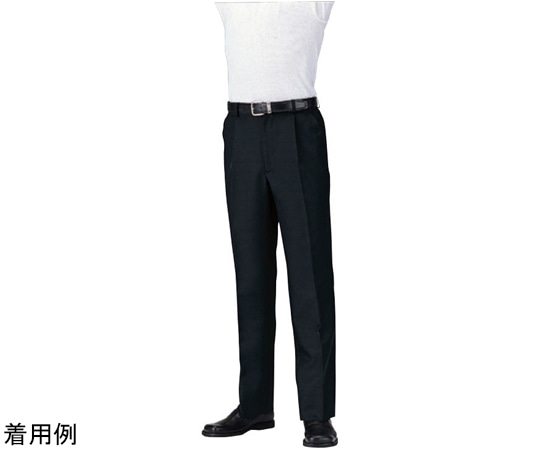 アズワン 脇ゴムパンツ[男] ブラック LL AS-6203 LL C-10(ブラック) 1枚（ご注文単位1枚）【直送品】