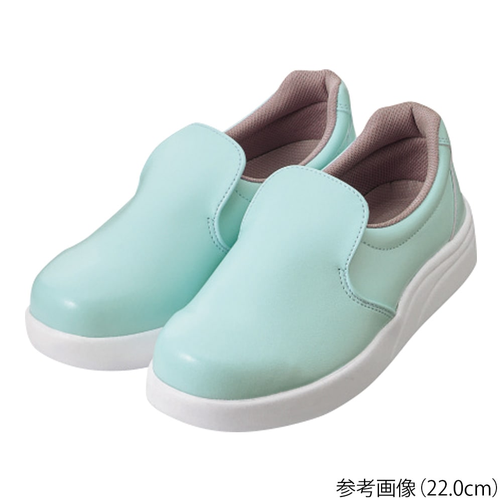 カゼン ワークシューズ ミントグリーン 24.5cm 469-22 1足（ご注文単位1足）【直送品】