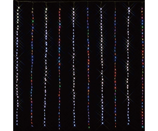 アズワン 【400球】LEDデラックスカーテンライト 屋外使用可 ホワイト/キャンディ 28-61-2-4 1セット（ご注文単位1セット）【直送品】