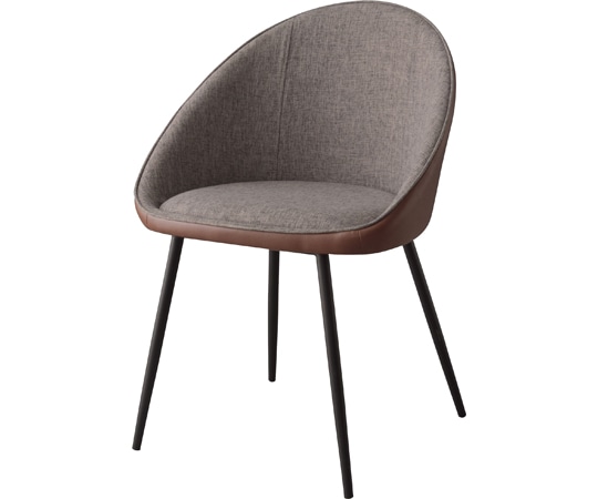 東谷 チェア ブラウン TEC-41BR 1個（ご注文単位1個）【直送品】