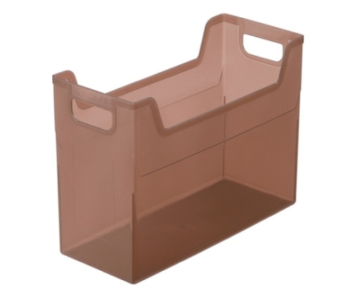 ナカバヤシ キャパティE4ファイルボックス クリアブラウン FB-E4-CSN 1個(ご注文単位1個)【直送品】