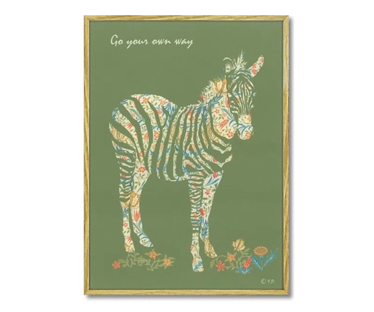 ユーパワー アニマルシルエット アート｢ゼブラM｣ YP-03514 1個（ご注文単位1個）【直送品】