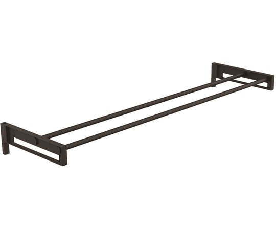 オークス ランドリーホルダー&ポールセット S 2本 ブラック TGS52006BK 1台(ご注文単位1台)【直送品】