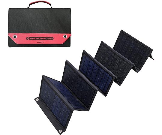 COMCON ポータブルソーラーパネル 80W CE-SP80 1個(ご注文単位1個)【直送品】