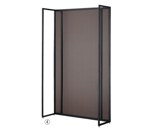 アズワン UR壁面タイプ W120×H210cm 【本体 】【ブラック枠×ダークブラウンパネル】 61-14-3-4 1台（ご注文単位1台）【直送品】