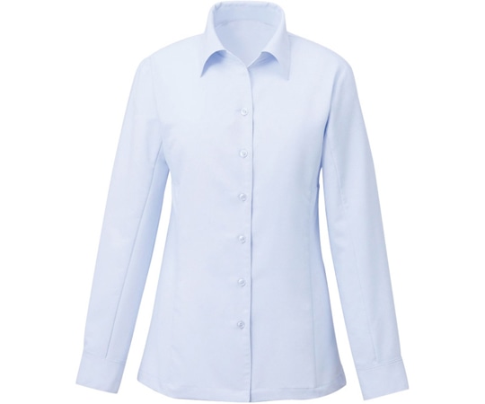 カーシーカシマ ENJOY 長袖ブラウス Softkarseystretch ブルー 17号 EWB385 1枚（ご注文単位1枚）【直送品】